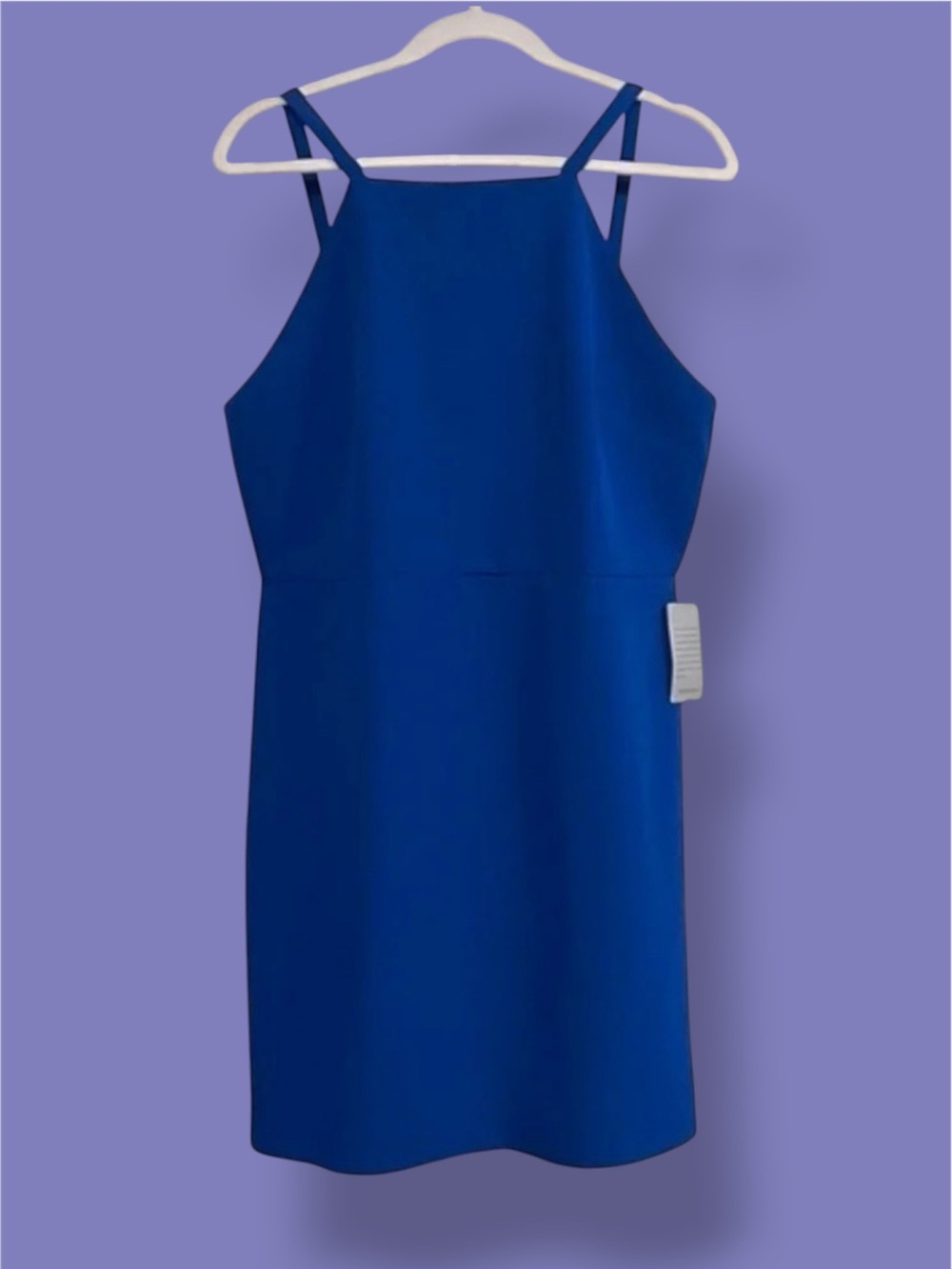 Nordstrom Royal Blue Square Neck Open Back Dress Size‎ XL NEW